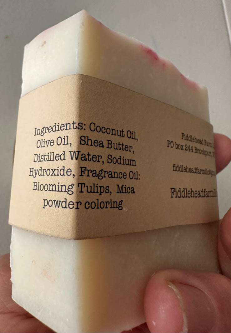 Blooming Tulips bar soap