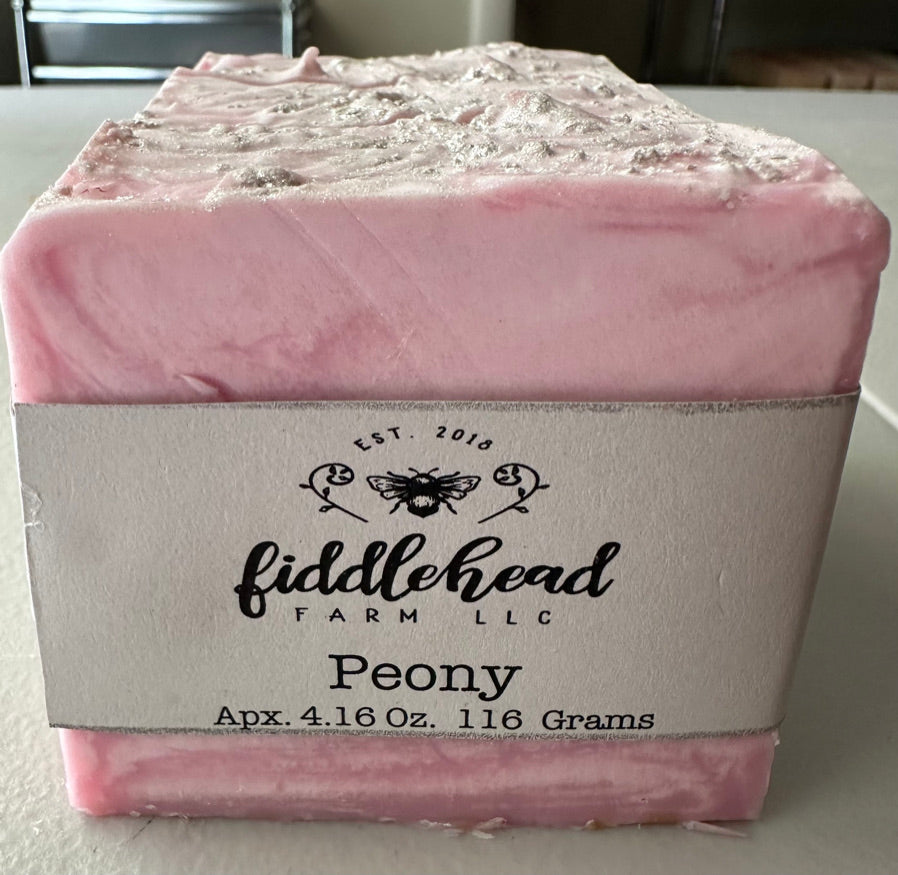 Peony bar soap