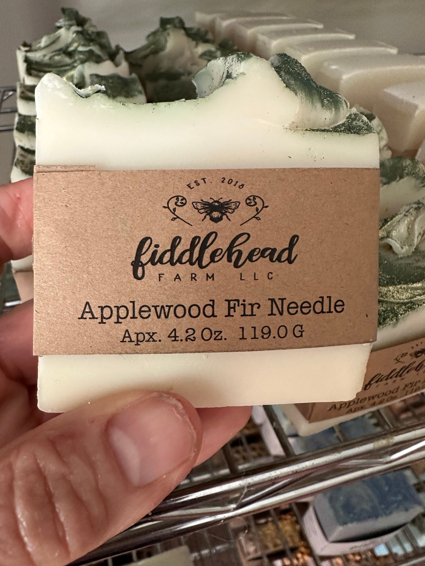 Applewood Fir Needle bar soap