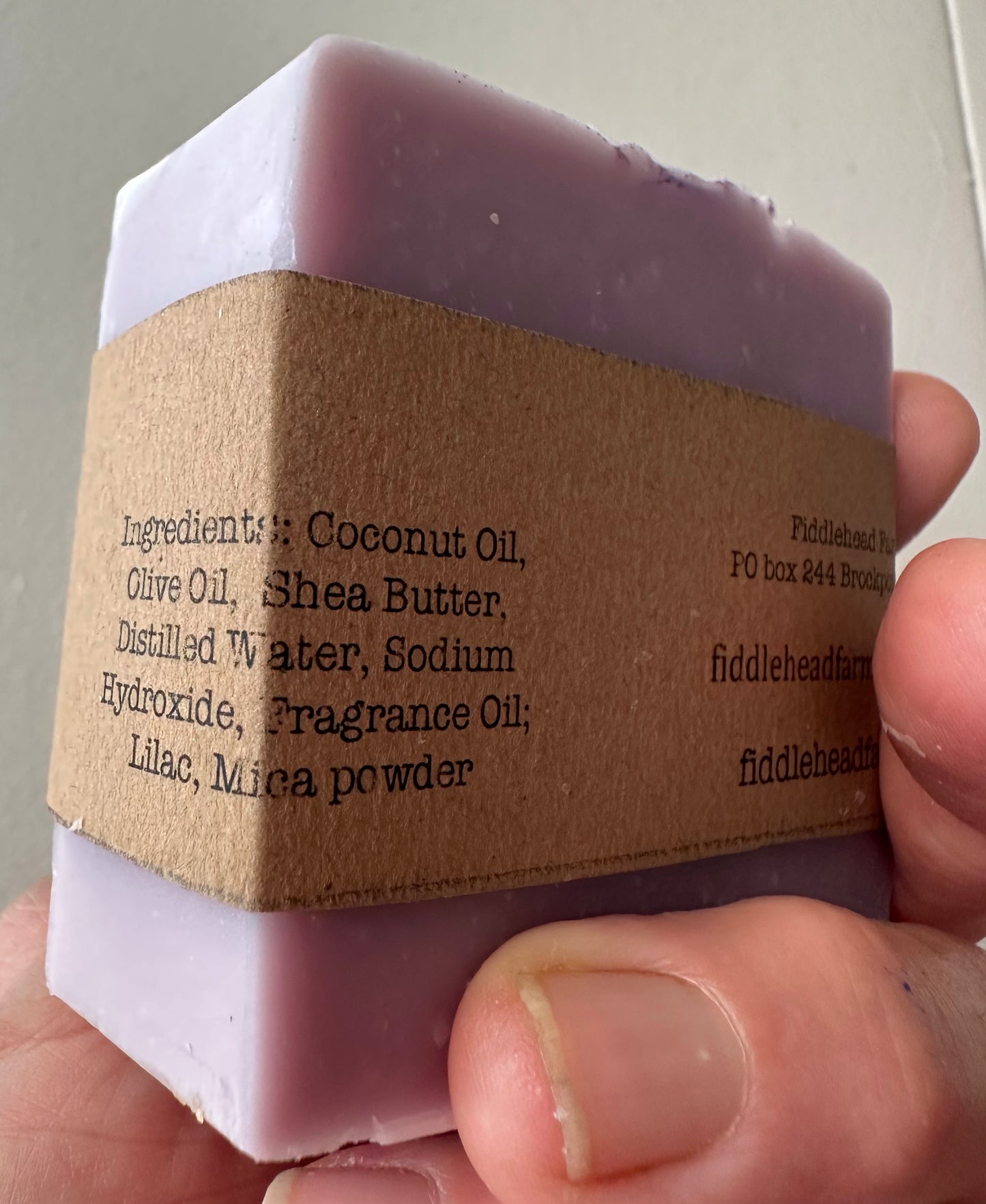 Lilac bar soap