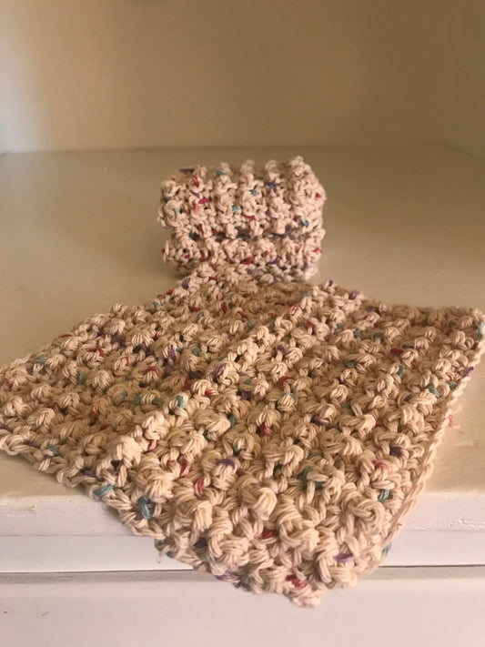 Washcloth 100% Cotton Neutral Beige