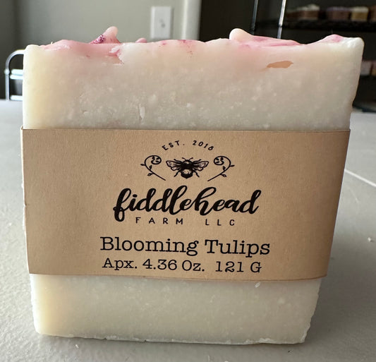 Blooming Tulips bar soap