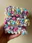 Washcloth 100% Cotton Pastel yellow, purple, pink and blue