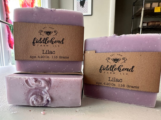 Lilac bar soap