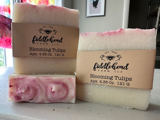 Blooming Tulips bar soap