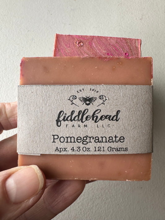 Pomegranate bar soap