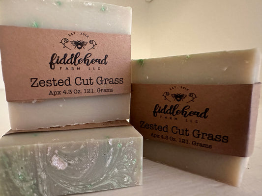 Zested Cut Grass bar soap