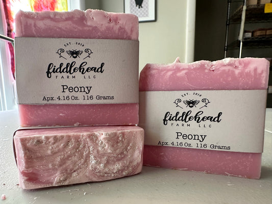 Peony bar soap