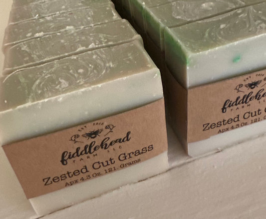Zested Cut Grass bar soap