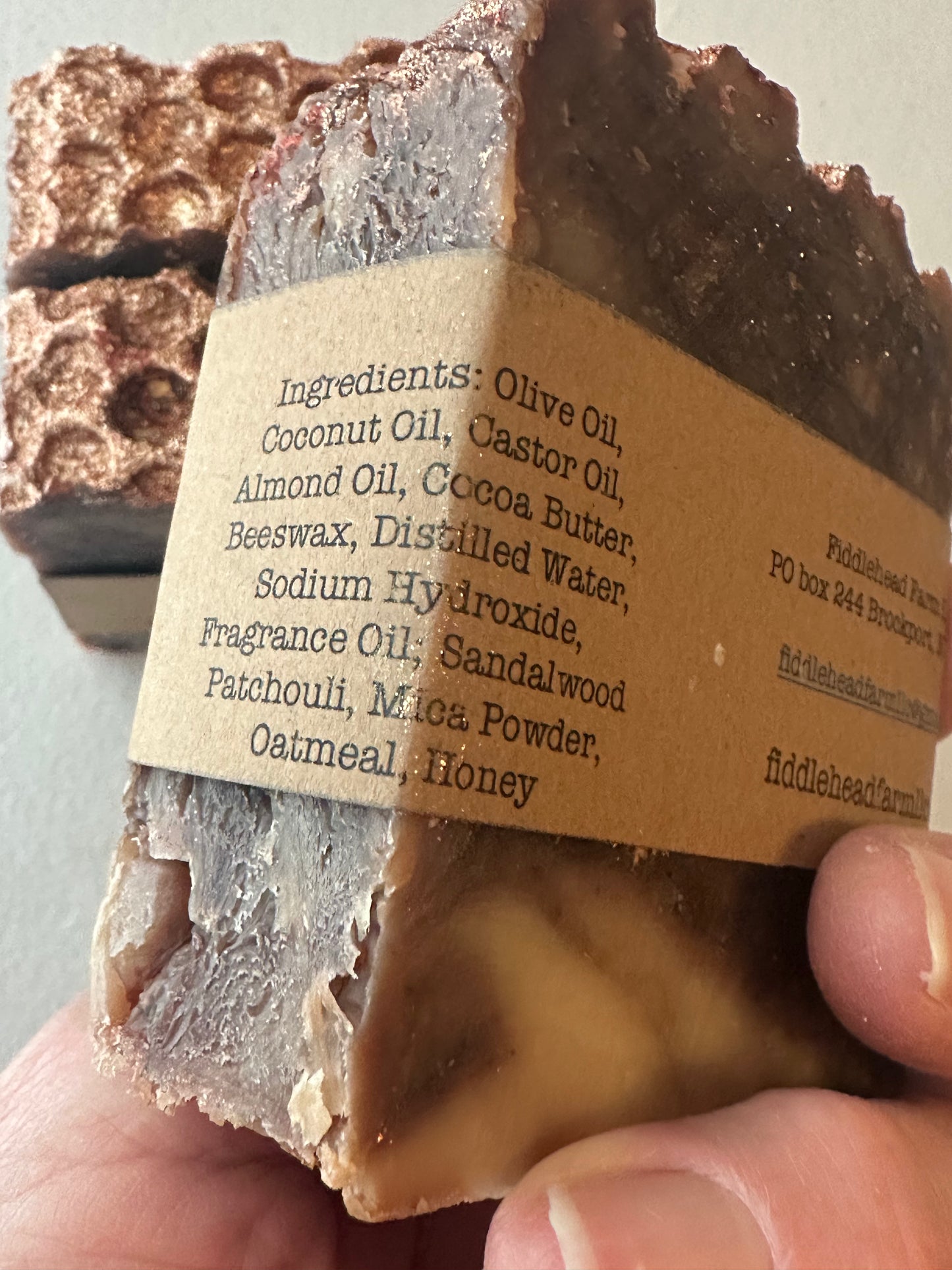 Sandalwood Patchouli Soap bar "Be My Honey"