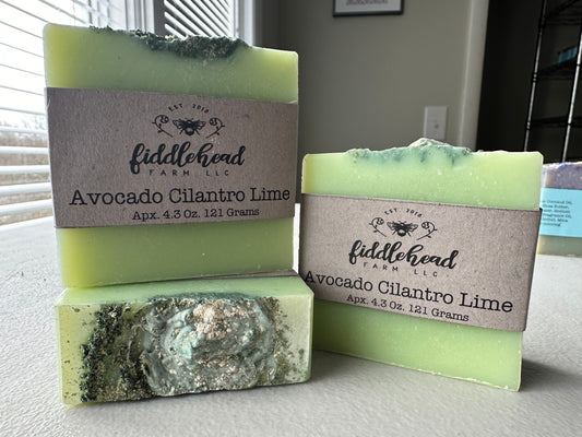 Avocado Cilantro Lime bar soap