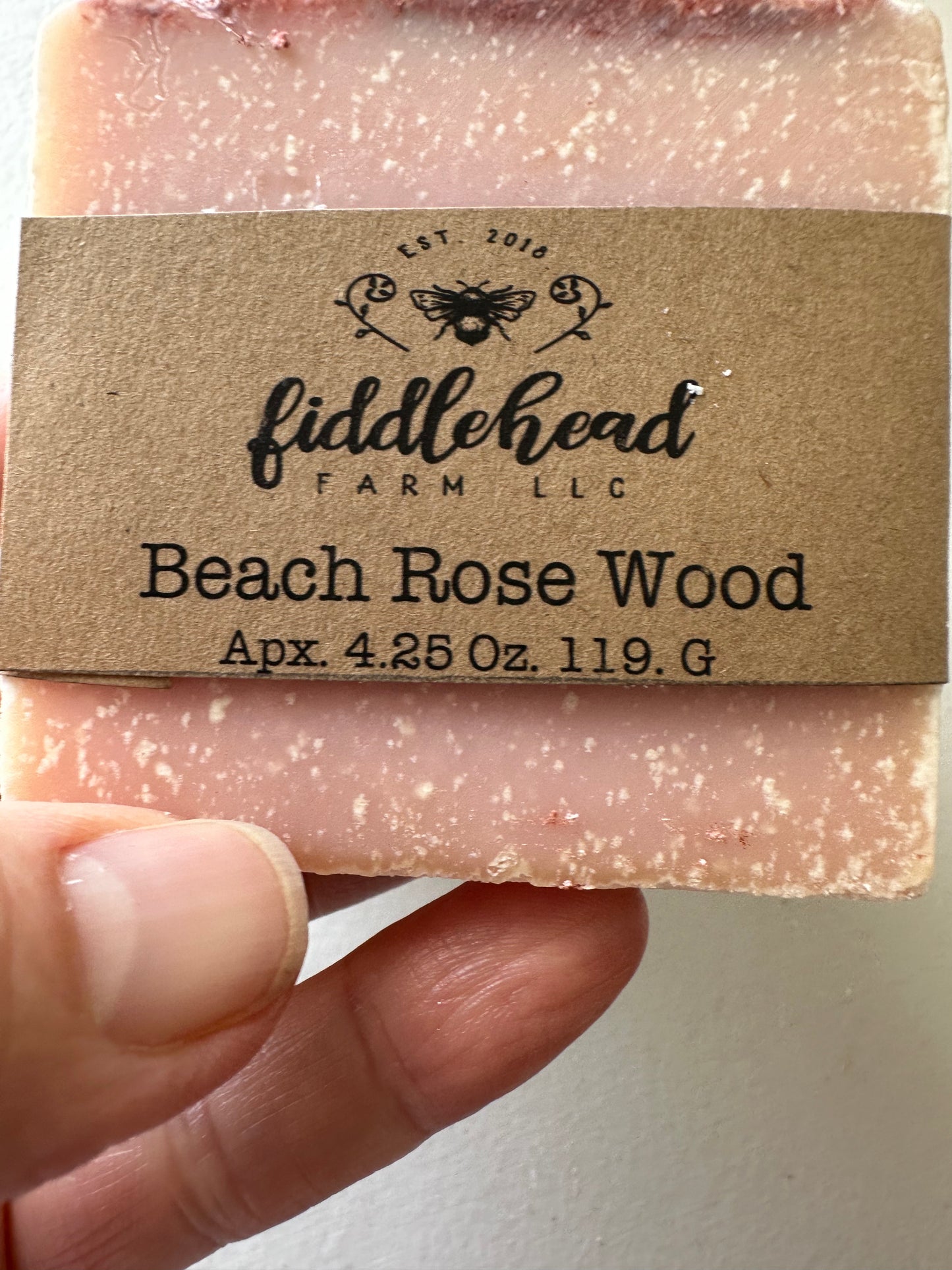 Beach Wood Rose bar soap