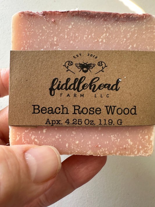 Beach Wood Rose bar soap