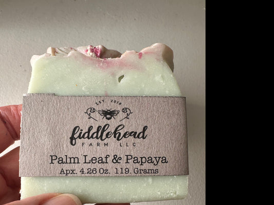 Palm Leaf & Papaya bar soap