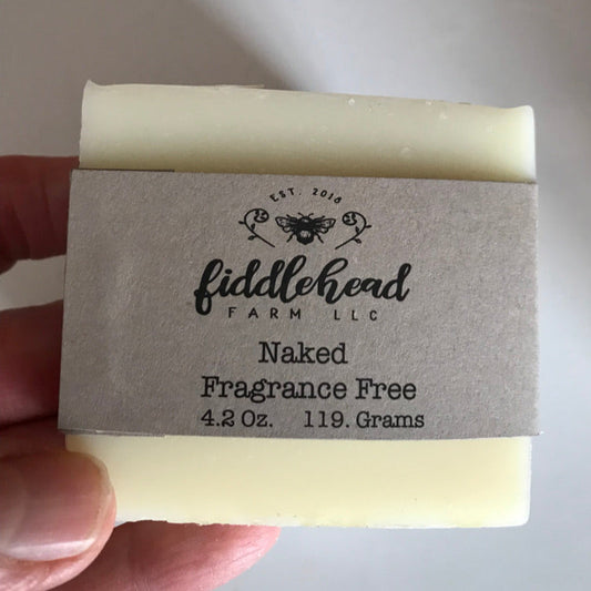 Naked bar soap: Fragrance free